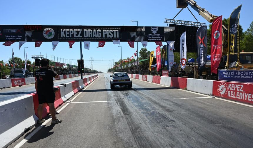 Kepez’de nefes kesen Otodrag yarışları başladı