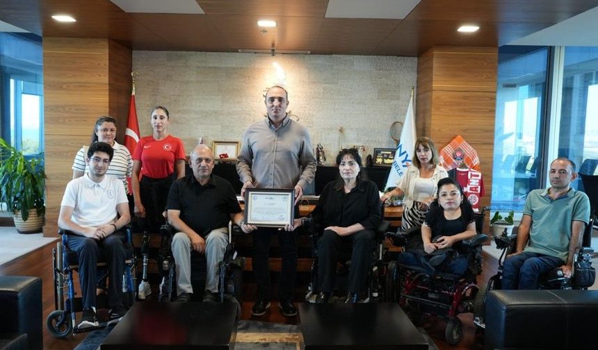Konyaaltı Belediyesi’ne teşekkür ziyareti