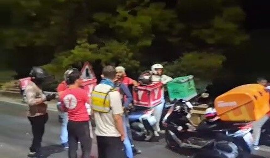 Antalya’da Motokuryeler yangın bölgesine yardım taşımak için seferber oldu