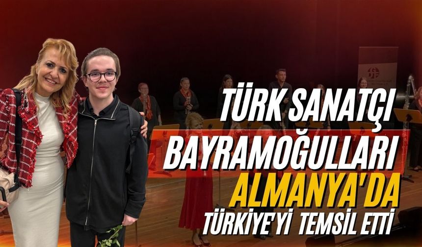 Türk sanatçı Bayramoğulları Türkiye'yi Almanya'da temsil etti