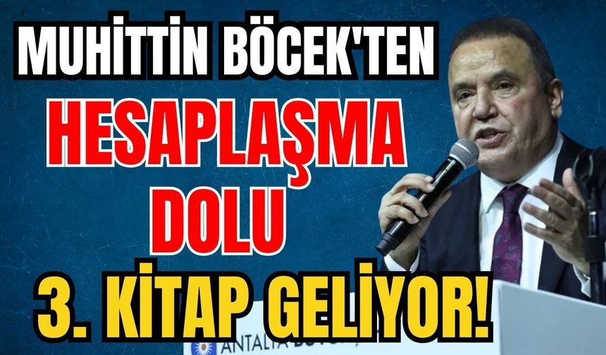 Muhittin Böcek'ten hesaplaşma dolu 3. kitap geliyor!