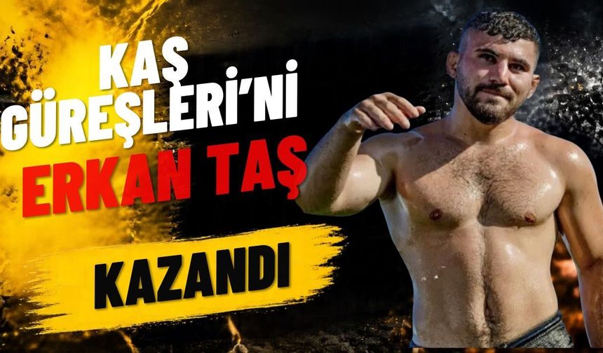 Kaş Yağlı Güreşleri’ni Antalya’dan Erkan Taş kazandı