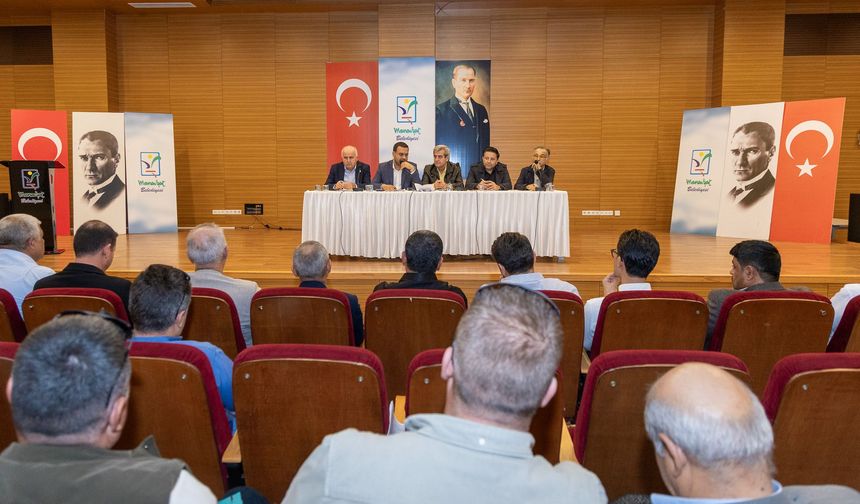 Manavgat Belediyesi zeytin için masaya oturdu