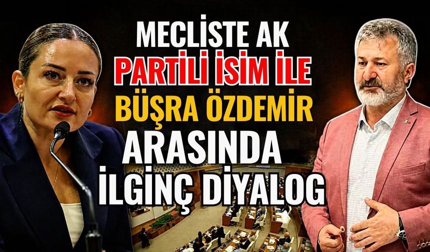 Mecliste Ak Partili isim ile Büşra Özdemir arasında ilginç diyalog